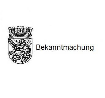 Bekanntmachung © Stadt Lehrte