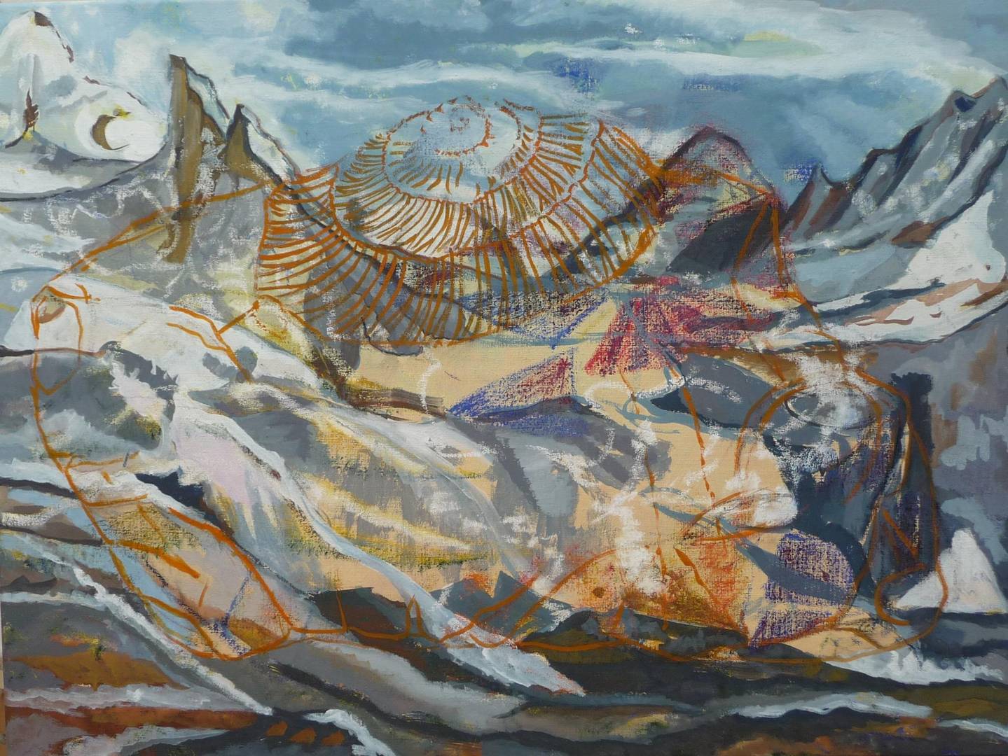 Katrin Roeber Stein und Wolf I 75x100 © Katrin Roeber