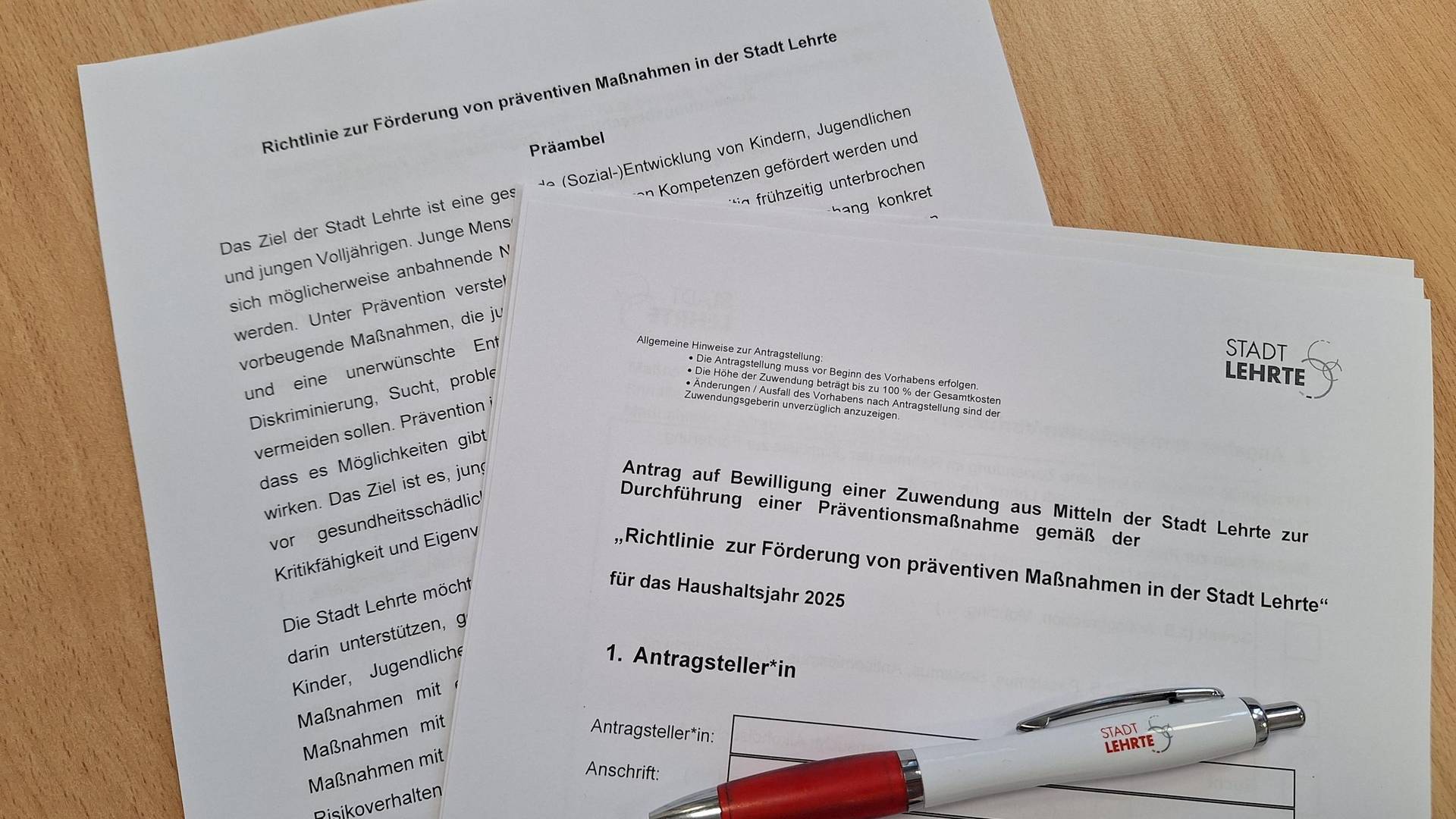 Förderrichtlinie Präventionsprojekte © Stadt Lehrte