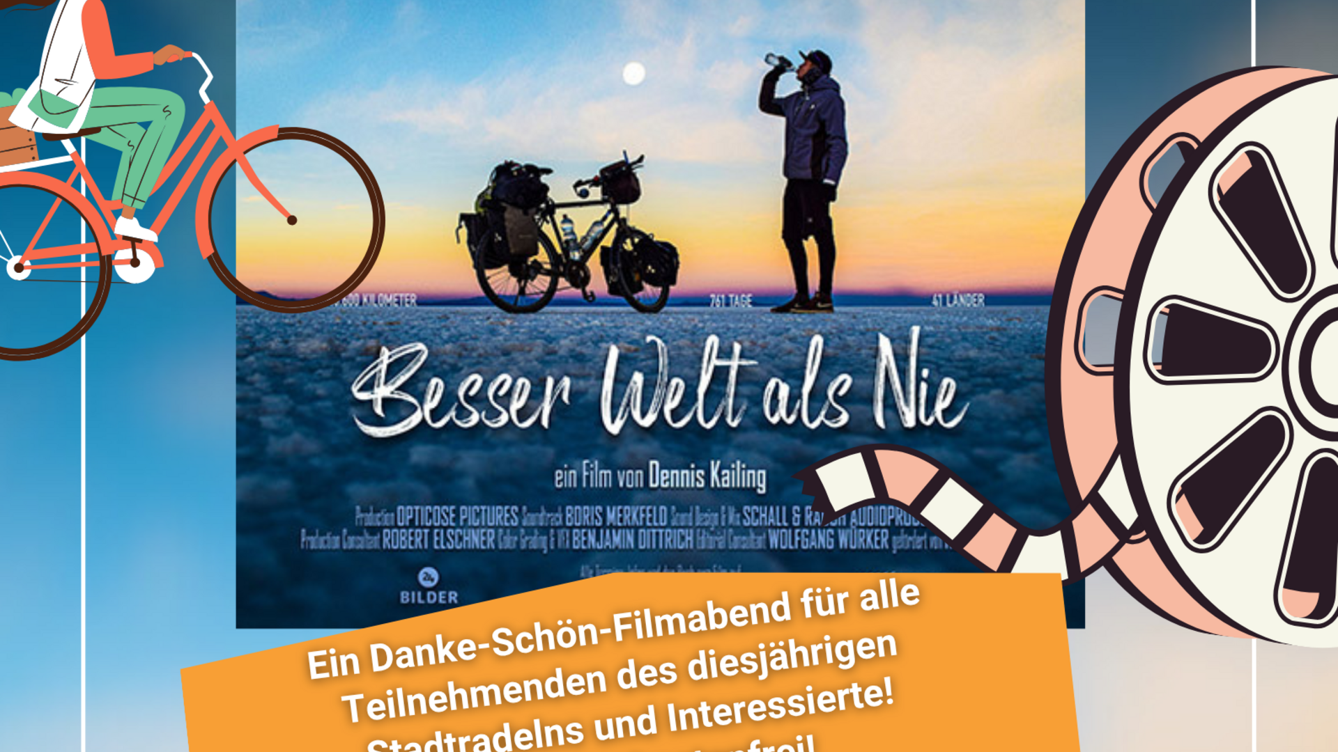 Poster zur Veranstaltung Kino trifft Stadtradeln