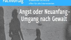 Plakat zum Fachvortrag Umgang nach Gewalt mit Alexander Korittko